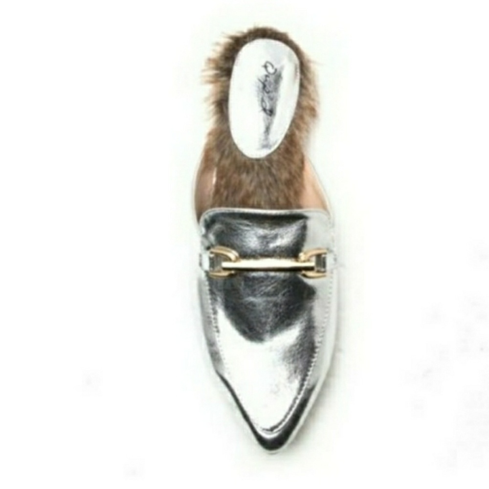 COPY - SALE NEW Faux Fur Mules